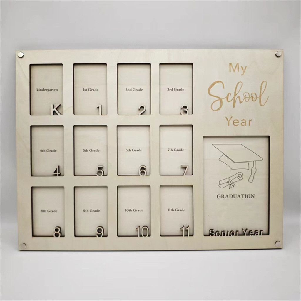 1pc School Years Photo Frame, Graduation School Picture Frame, Back to School Gift, Kindergarten to 