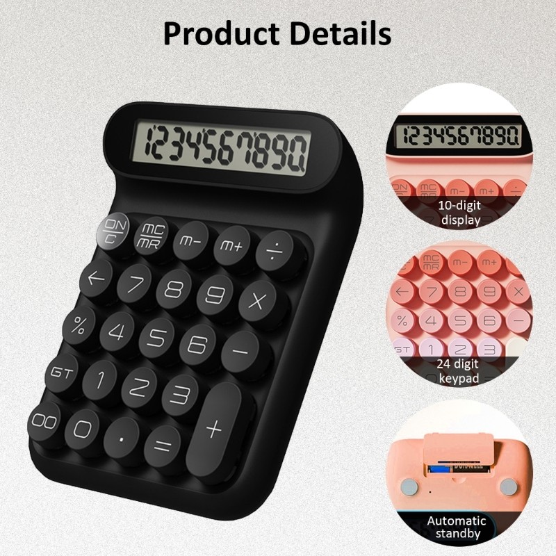 

User Friendly Mechanical Keypad Calculator Suitable for Professional Student Calculator Stationery Easy to Read Number Dropship