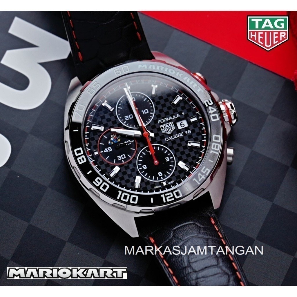 BEST SELLER Jam Tangan Pria - Jam Cowok - Arloji TAG Heuer / TAG Heuer PREMIUM Formula 1 F1 x Mario 