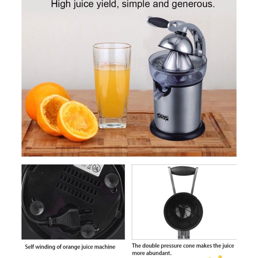 Pemeras Jeruk Elektrik Otomatis Citrus Juicer Stainless Steel