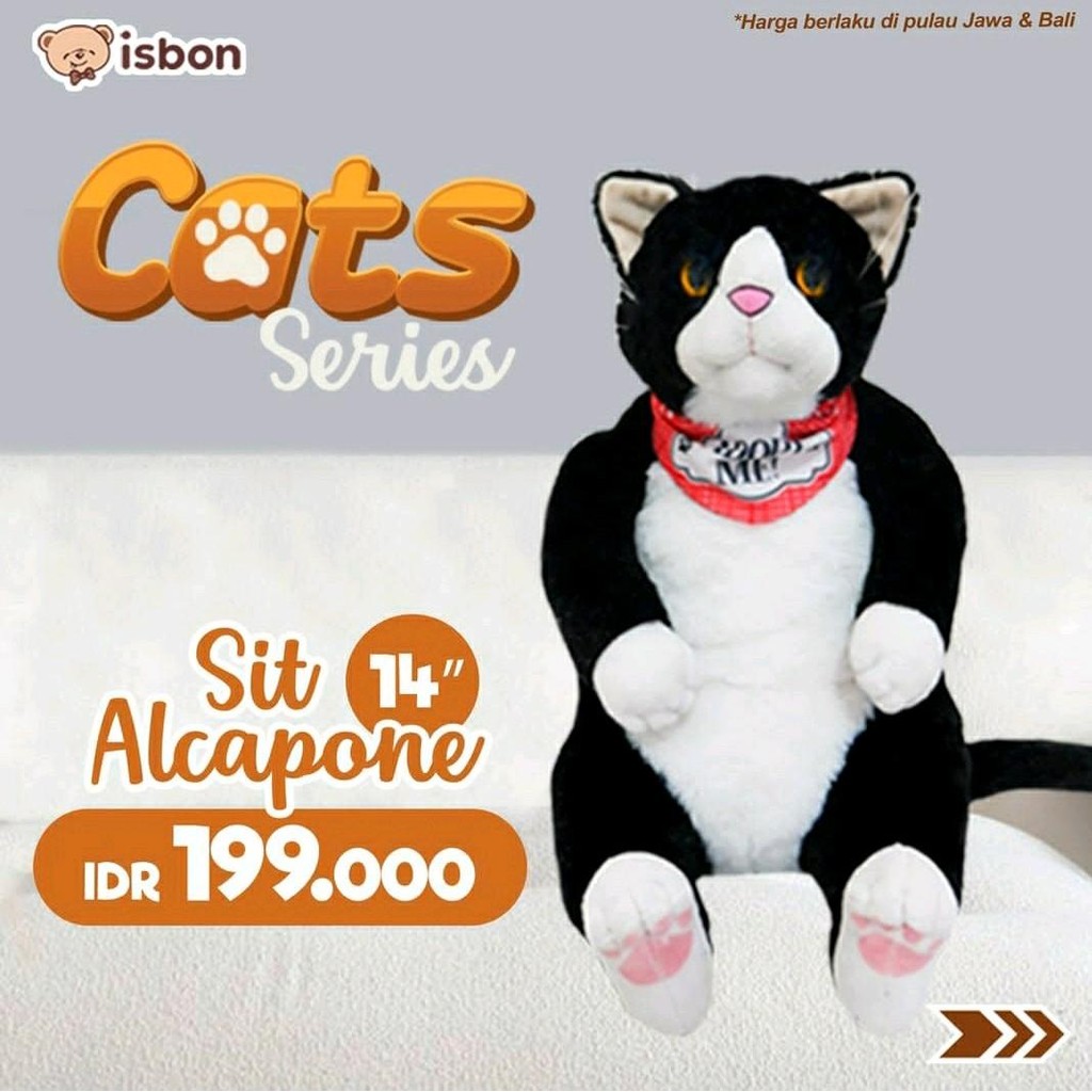 Boneka Kucing Hutan Hitam