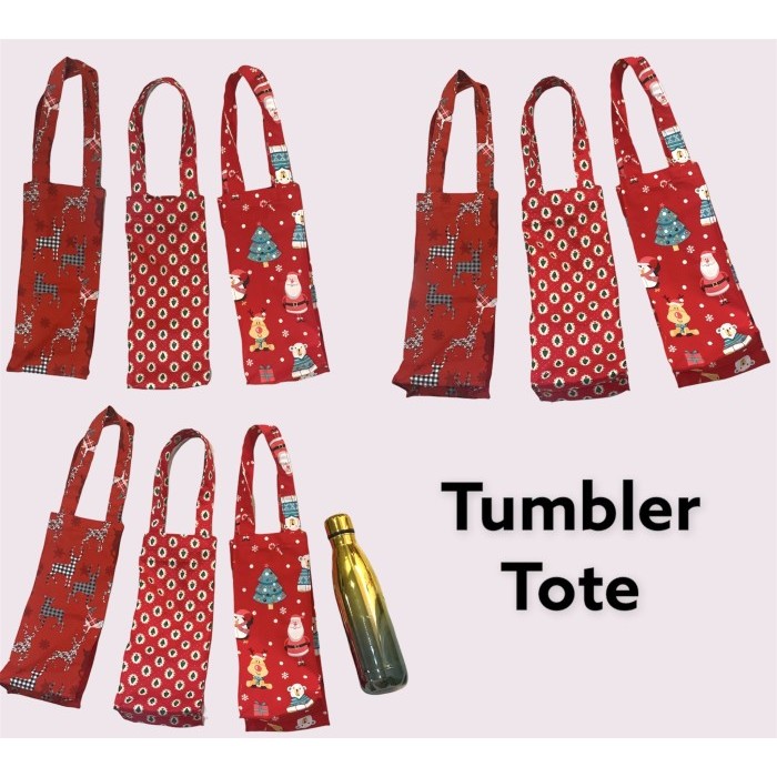 

PROMO!! - Fawn'G Handmade - Stylish Shopping Bag Christmas Edition Tas Natal - Santa Merah, S 10x8x30cm