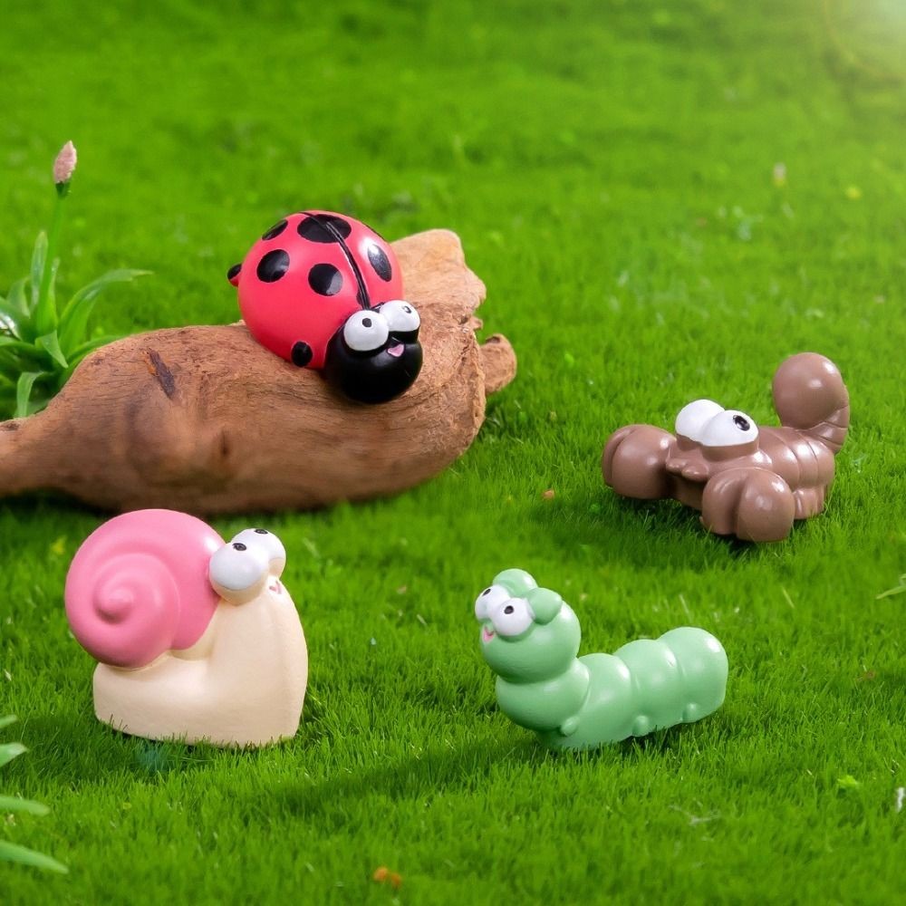 Mini Animals Figurine Miniature Figurines Cute Creative Animals Statue Animals Model Home Desktop De