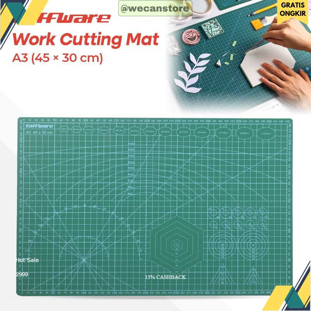 

(ASJ) Taffware Alas Potong Work Cutting Mat Pad A3 45x30cm