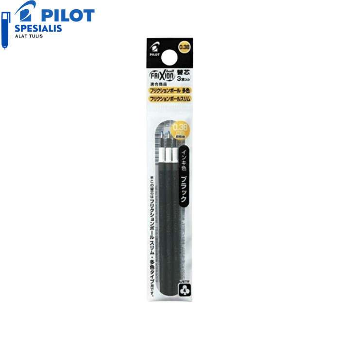 

[New] PILOT FRIXION SLIM REFILL 0.38 MM ISI ULANG PEN FRIXION CLICKER 3 IN 1 - Hitam