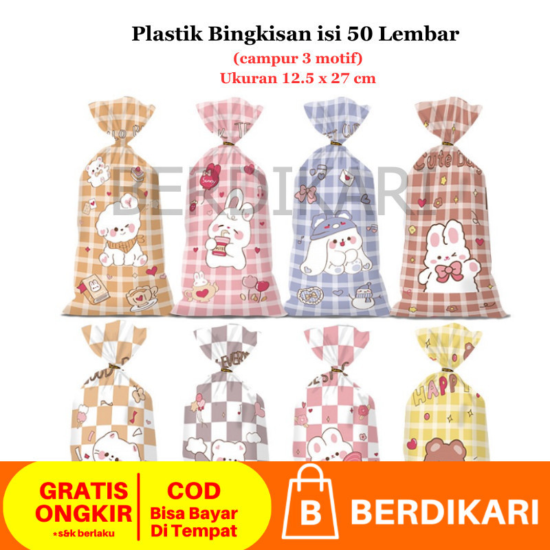 

Isi 50 lembar Plastik Bingkisan Snack Ulang Tahun Karakter Lucu Plastik Snack Anak Cowok Cewek Ulang Tahun Plastik Biskuit Permen