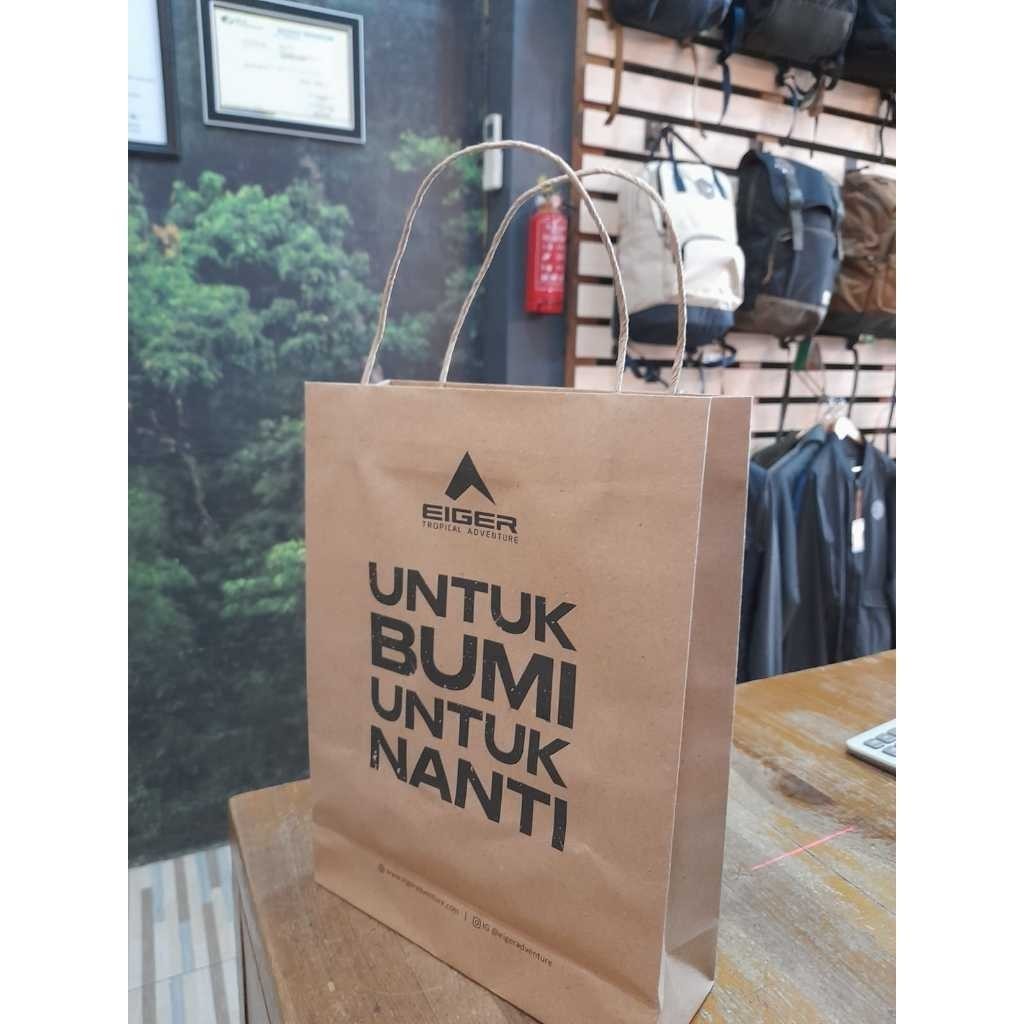 

LUARRUANG - PAPER BAG GREEN BROWN RAMAH LINGKUNGAN