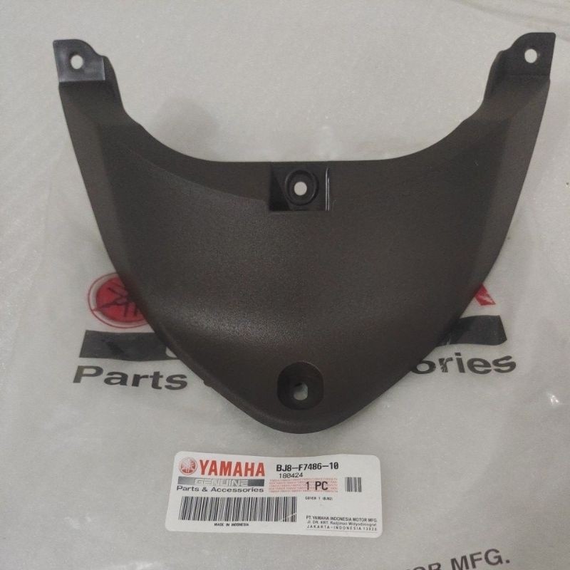 COD Cover Sambungan Tutup Mesin Bawah Jok Yamaha Fino 125 Coklat Brown Original BJ8-F7486-10 ASLI-RP