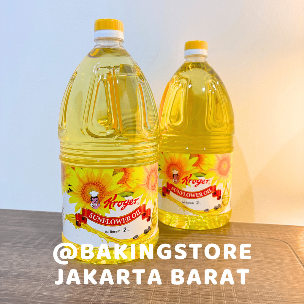 

Kroger Sunflower Oil 2 Liter | Minyak Biji Bunga Matahari 2L