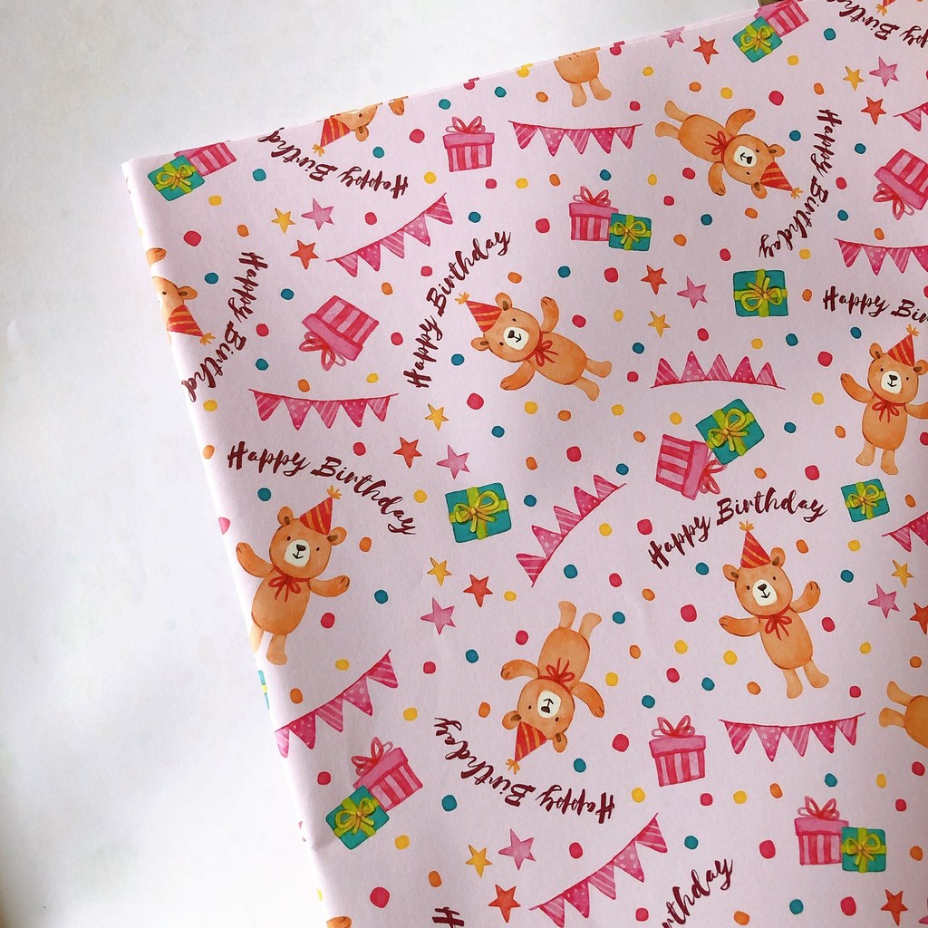

Kertas Kado Happy Birthday Cute Animal