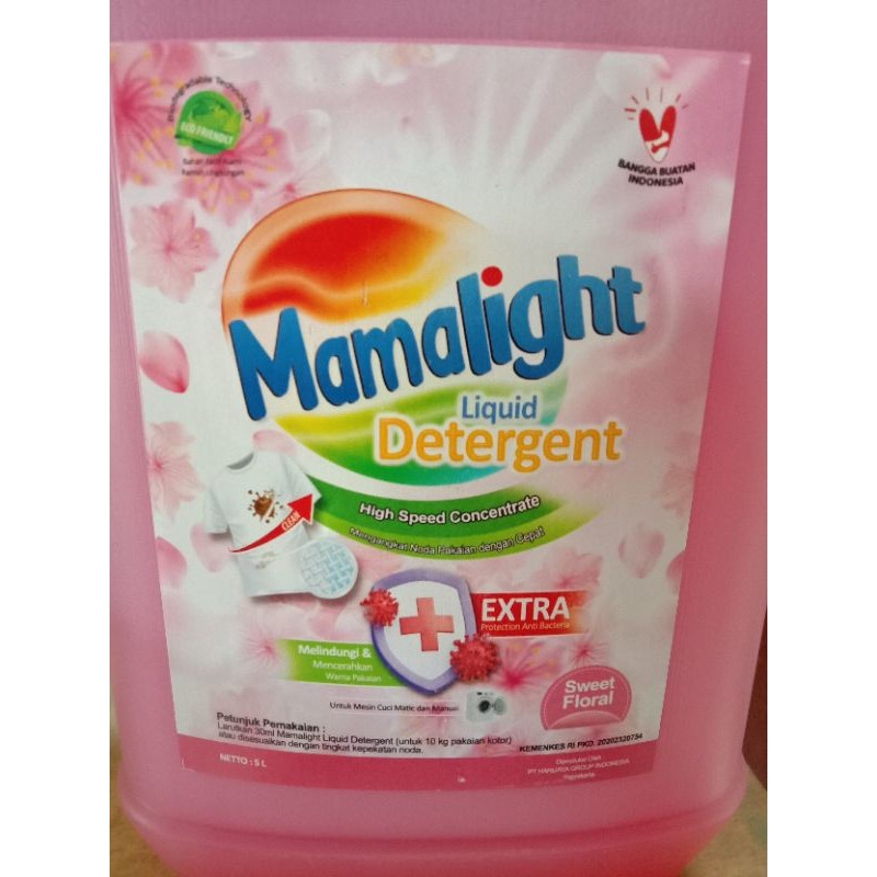 Detergent Liquit Mamalight/Dialight 5Liter Istana Onlineku