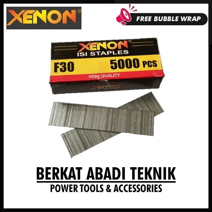 

Xenon F30 Mo Isi Mesin Staples Mata Paku Tembak Lurus Air Nailer Nail Gun Stapler Angin F30Mo F 30