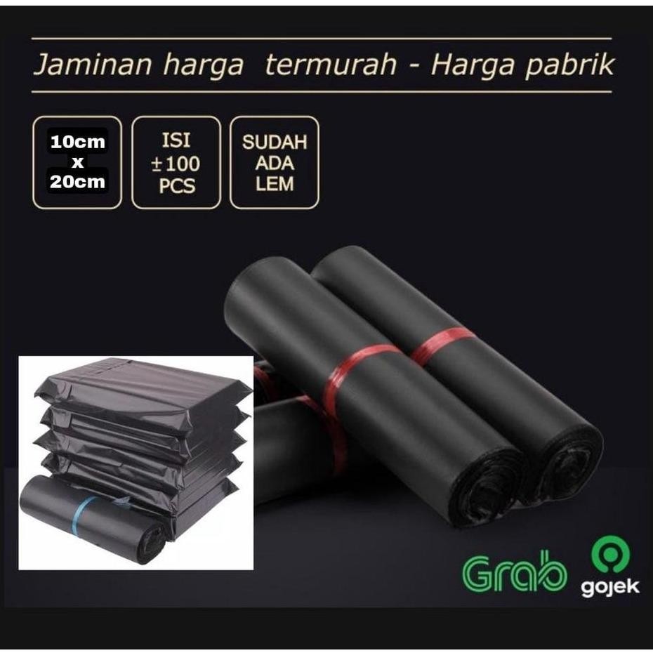 

Plastik Polymailer Hitam 10cm X 20cm | Plastik Packing 10X20