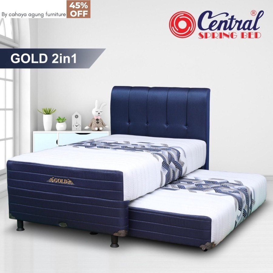 Springbed 2 in 1 Sorong Gold Sandaran X1 by Central