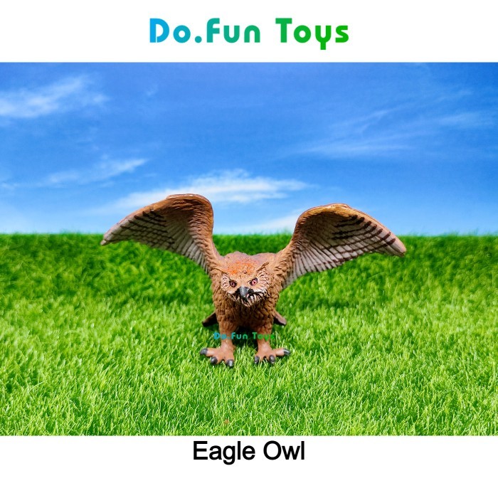 ✔Anh.S✔ - TERBARU Eagle Owl Animal Figure / Miniatur Mainan Binatang Burung Hantu Elang