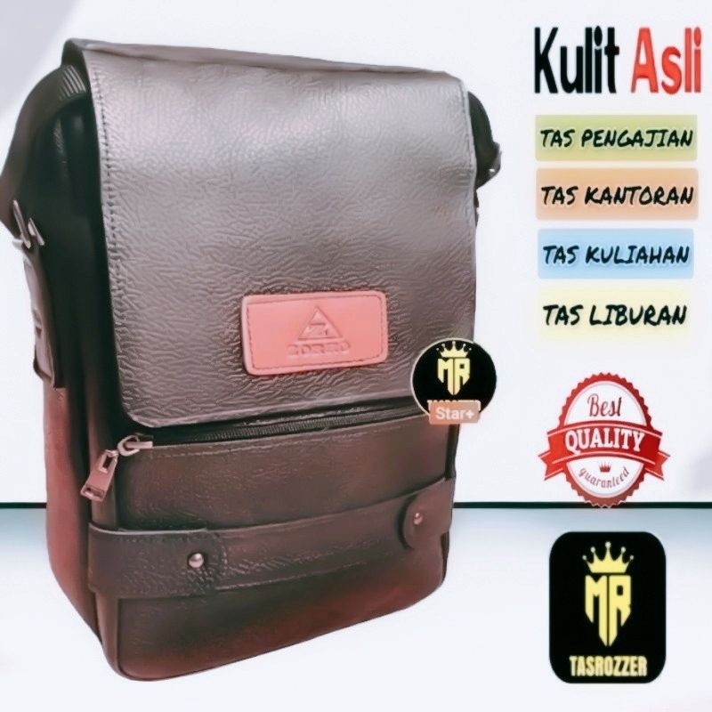 Tas pengajian kulit asli muat kitab besar | Tas santri | Tas kuliah & kantor