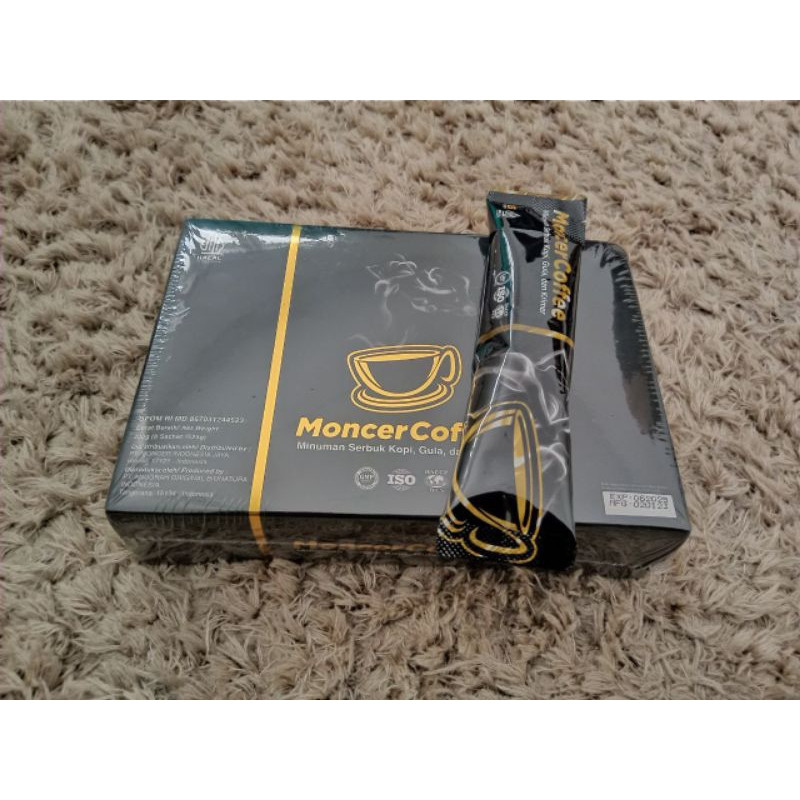 

Bisa COD ( 1 Box ) Monceer Coffee 100% Original Isi 8 Sachet