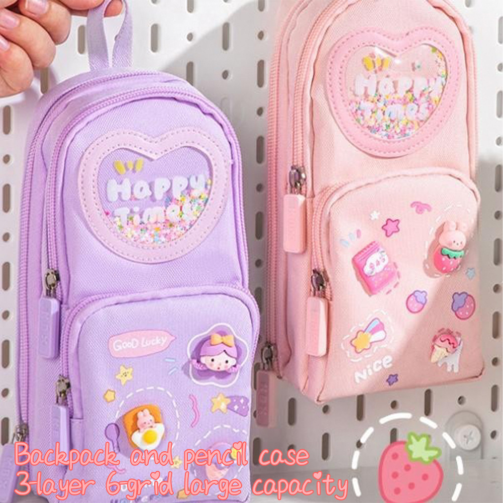 

Tempat Pensil Kotak Pencil Case Hiasan Glitter Karakter 3D Model Sekolah Tas Lucu Korea Kapasitas Beasr