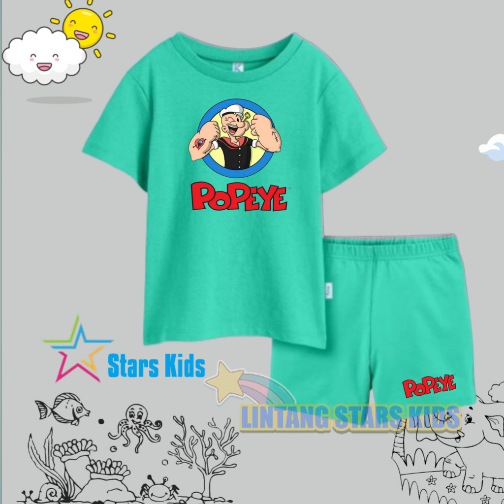 Lintangstarskids - setelan anak perempuan dan setelan anak laki-laki premium tebal celana  sablon di