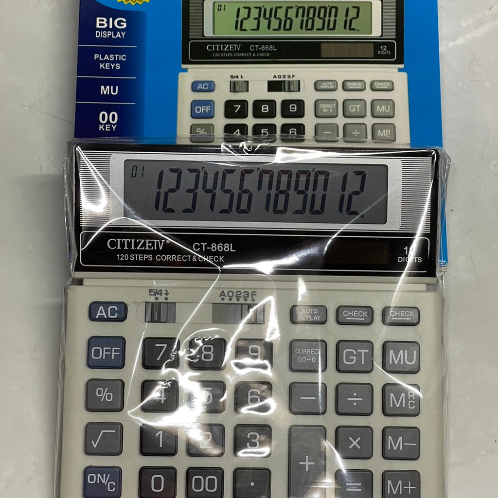 

RB Kalkulator CT 868L 12 Digit - Calculator Check Dual 2 Power