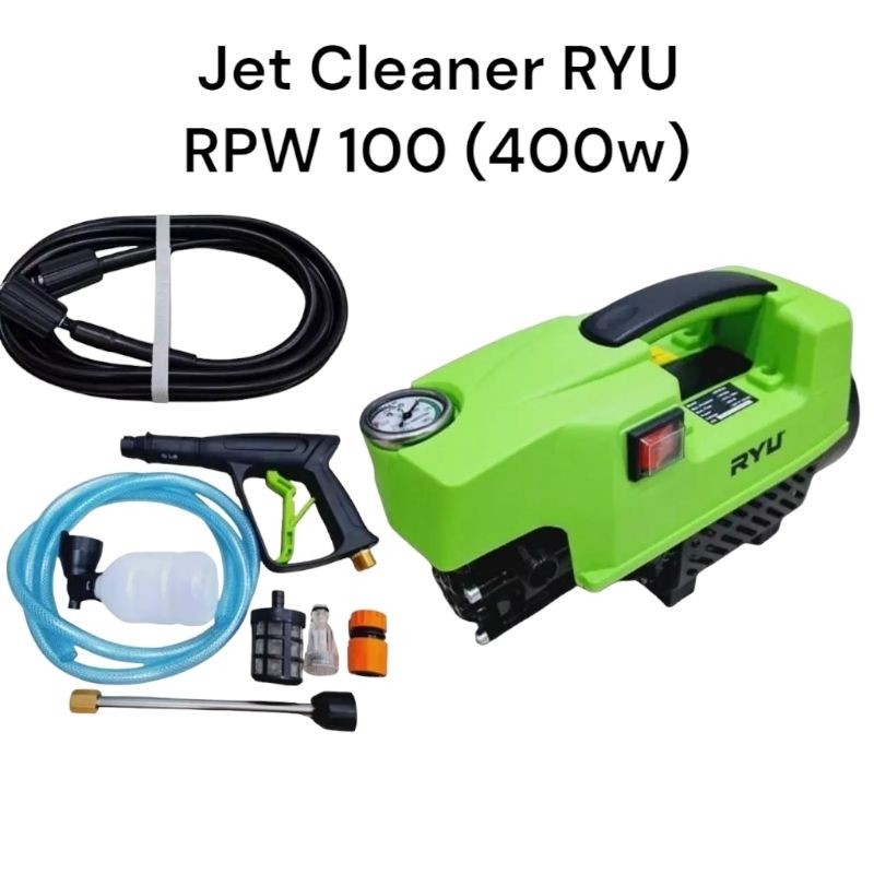 Mesin Jet Cleaner RYU Mesin Cuci Mobil RYU RPW 100-1 100 Bar Pressure Washer Jet Cleaner
