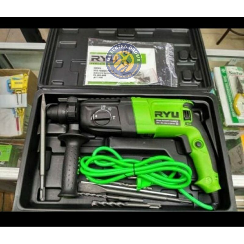 Mesin bor beton Bobok SDS RYU RRH 26 TEKIRO JAPAN TECHNOLOGY GARANSI ORIGINAL PRODUK