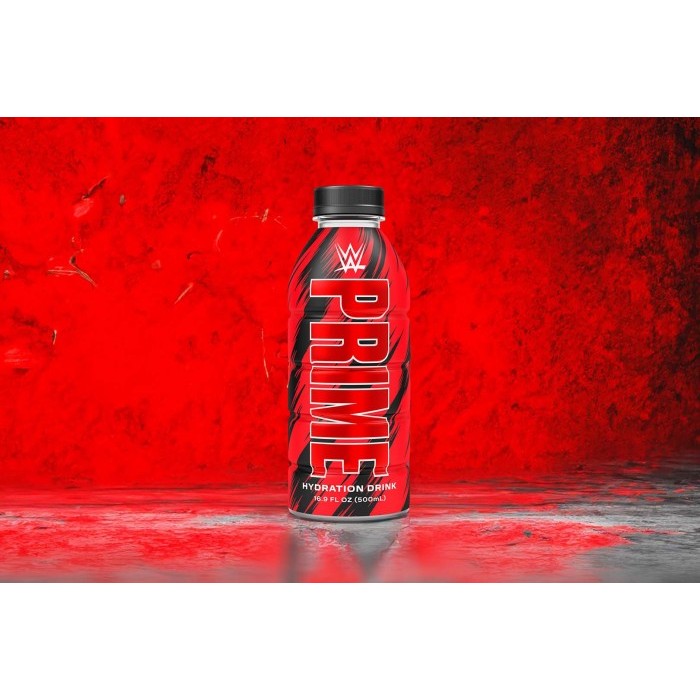 

PRIME Hydration Drink World Wrestling Entertainment (WWE) 500ml Limited Edition asal USA