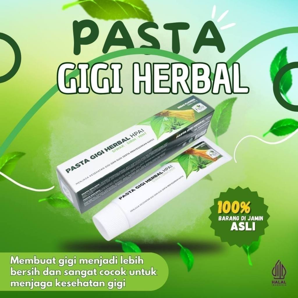 

TERMURAH TERMURAH PASTA GIGI HERBAL SIWAK HNI HPAI 120GR EXP 2025