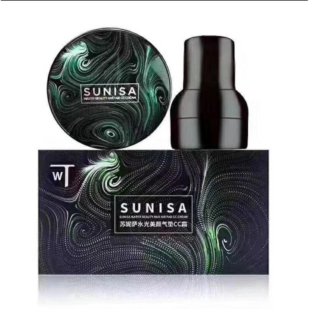[ORI] SUNISA MUSHROOM HEAD AIR CUSHION CC/BB Cream ORIGINAL 100% + Kuas Kabuki