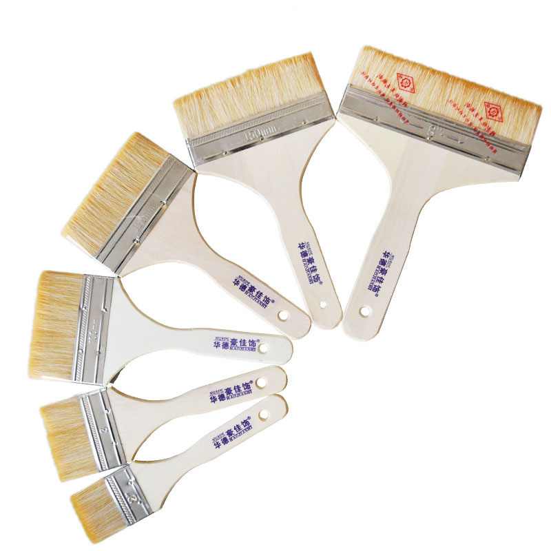 

Wool brush 2-8-inch paint latex paint wenwan soft wool cleaning brush Huade wooden handle wool brush