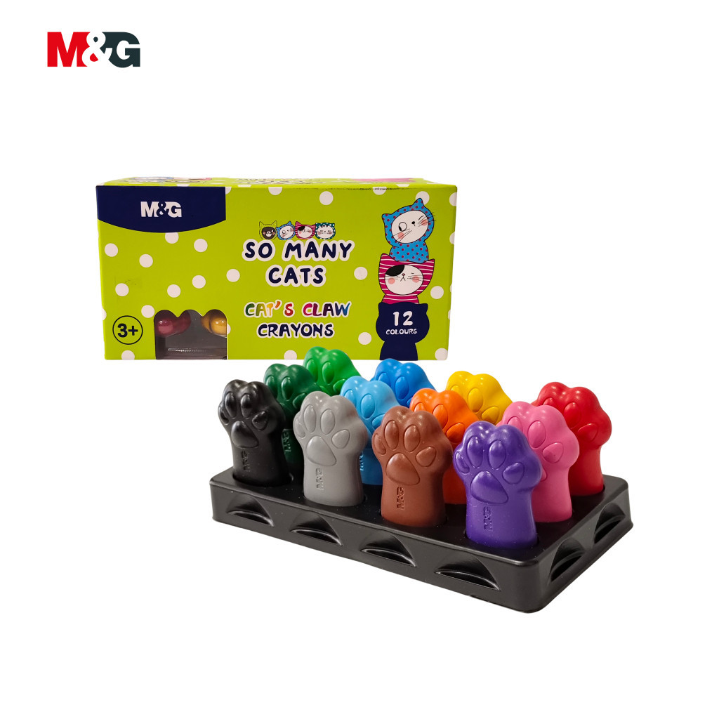 

Crayons M&G So Many Cats Bentuk Claw Cakar Krayon Lilin 12 Warna Bentuk Kaki Kucing #AGMX4151- SHAGB