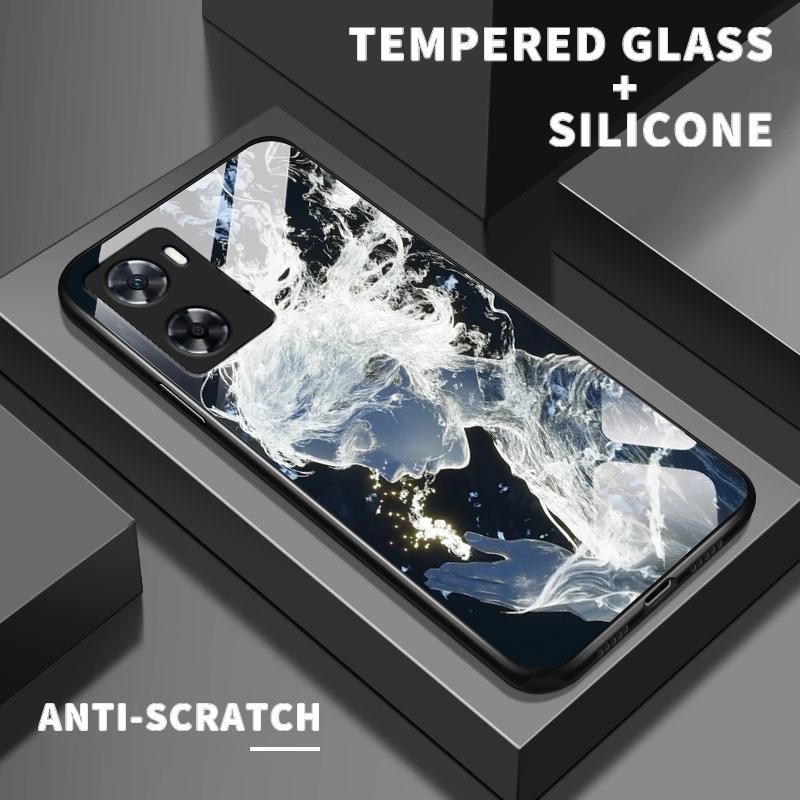 Kaca Glass Case  For OnePlus Nord N20 SE Soft Case Artistik Dreamland Silikon Casing