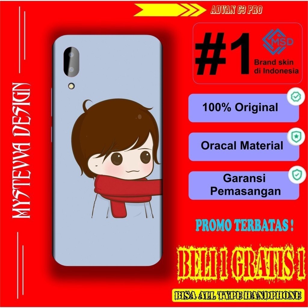 2PCS Garskin Case Casing Hp 2pcs Advan G3 Pro Keren