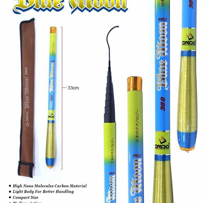 JORAN TEGEK CARBON RUAS PENDEK KAKU DAIDO BLUE MOON CARBON RUAS 30 CM - 180