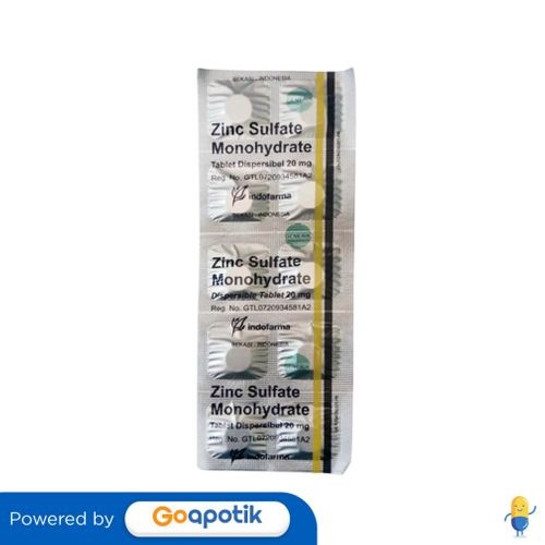 Zinc Indofarma 20 Mg Strip 10 Tablet