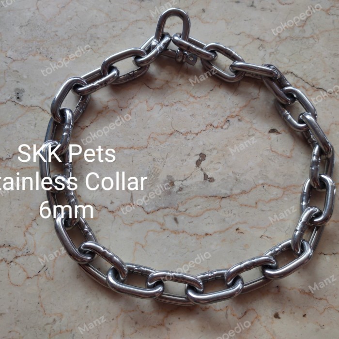 Kalung Anjing Besar / Dog Collar Stainless Steel (Pitbull,Rott,Bully)