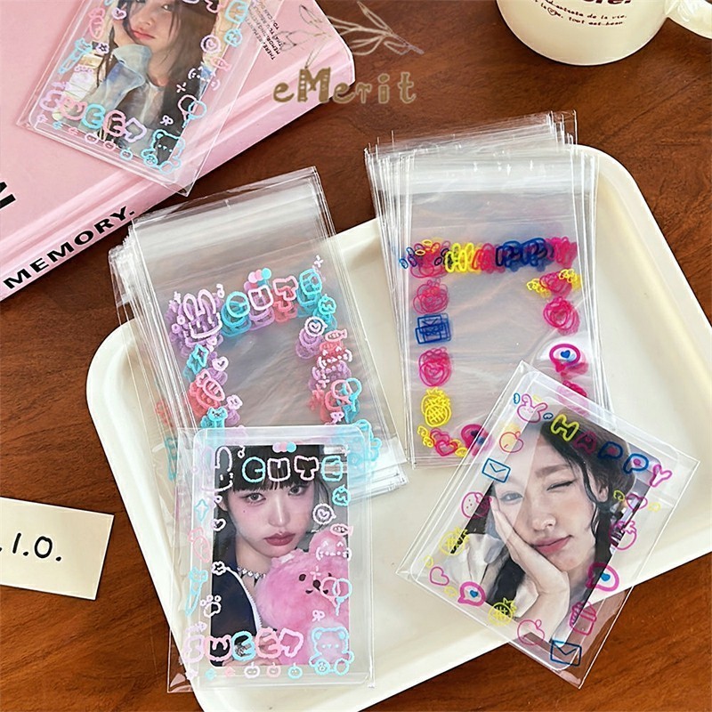 

Plastik Packing Bening Bintang Warna Warni Sleeve Cover Kartu Kpop Aesthetic
