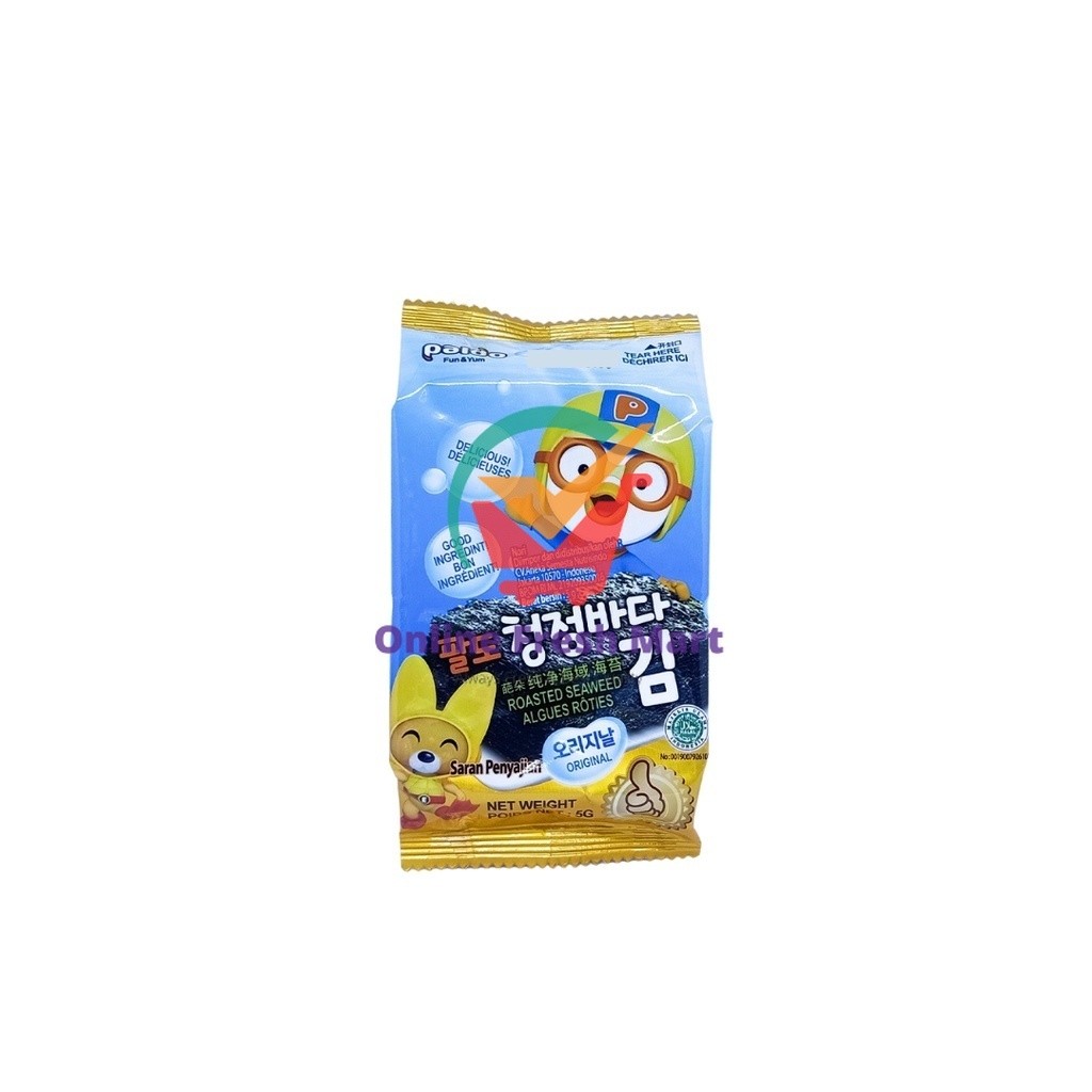 

Paldo Pororo Roasted Seaweed Nori Rumput Laut Panggang Siap Makan 5g - Online Fresh Mart Denpasar