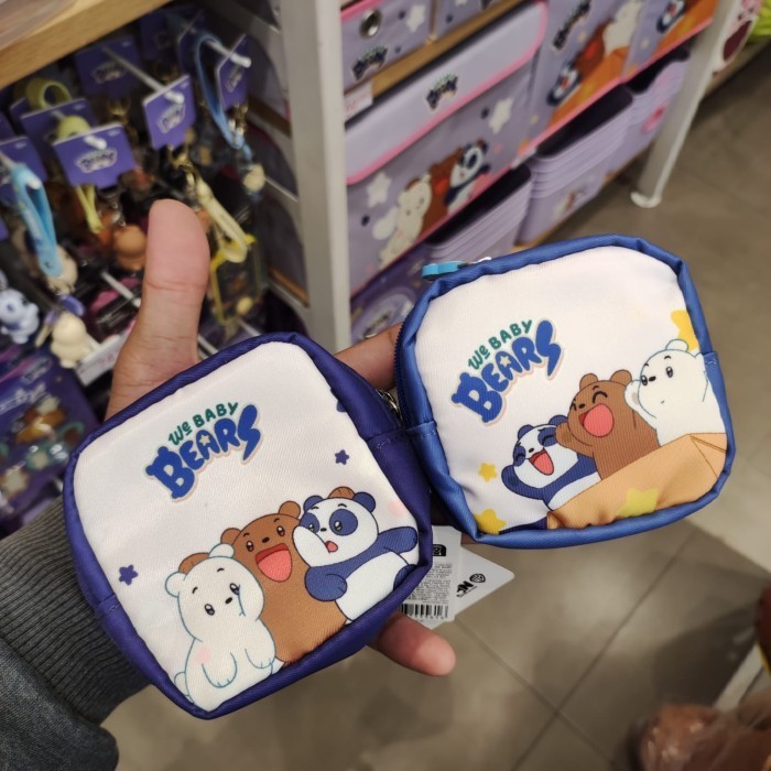 MINISO We Baby Bears Collection Square Coin Purse - Dompet Koin Lucu - Caoin Bag