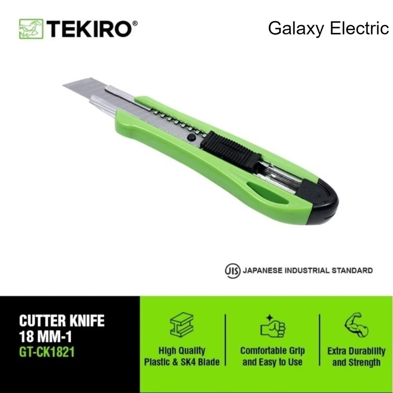 

TEKIRO pisau cutter besar 18 mm / cutter knife kecil 9 mm / carter / tools - alat perkakas