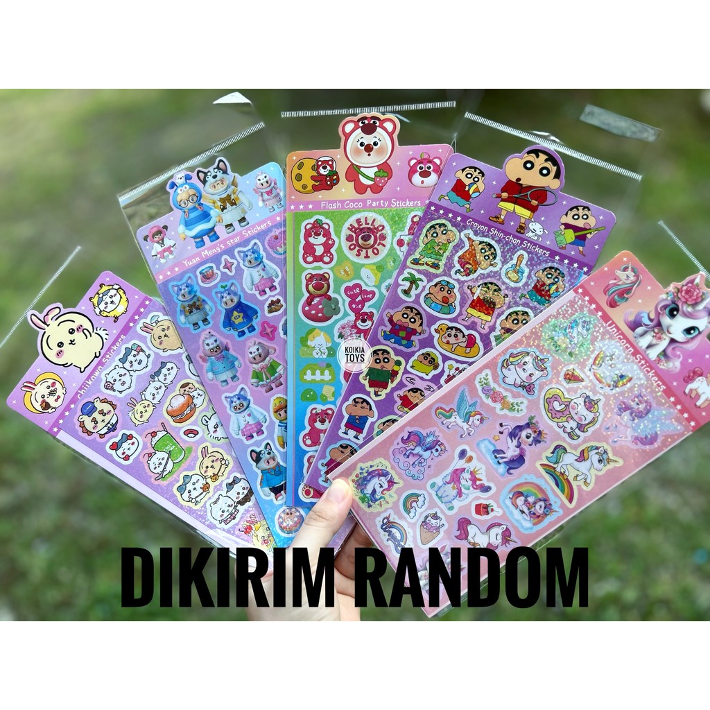 

Stiker hologram karakter lucu stiker anak 1pc