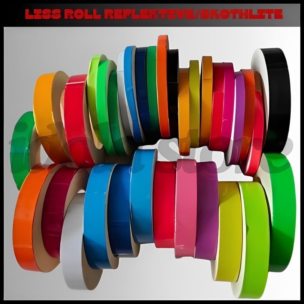 Sticker Stiker Sticker List Velg Roll Gulung Motor Mobil variasi Stiker Vlag Motor