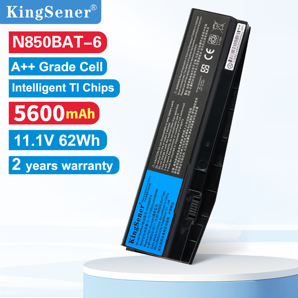 KingSener N850BAT-6 Laptop Battery For Clevo N850 N850HC N850HJ N870HC N870HJ1 N870HK1 N850HJ1 N850H