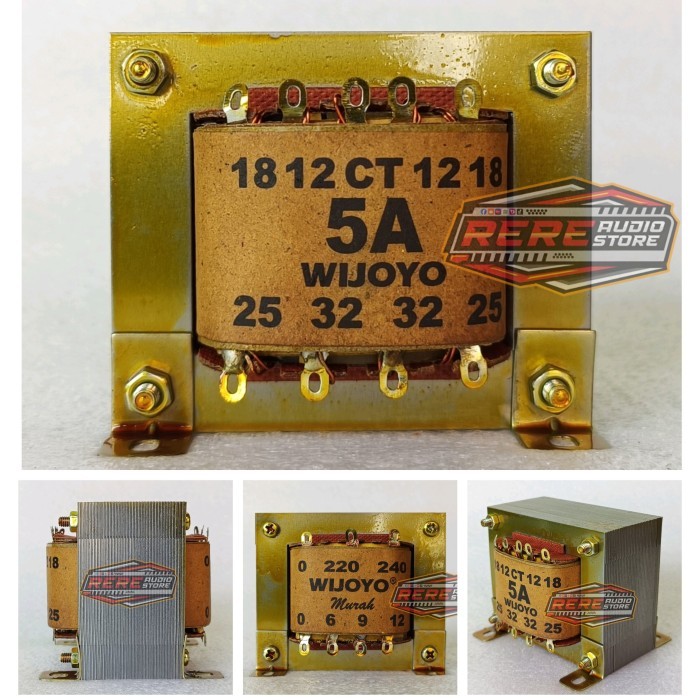 Travo Wijoyo 5A Kecil CT 32V / Trafo 5 Amper CT 32 Volt Tembaga Murni