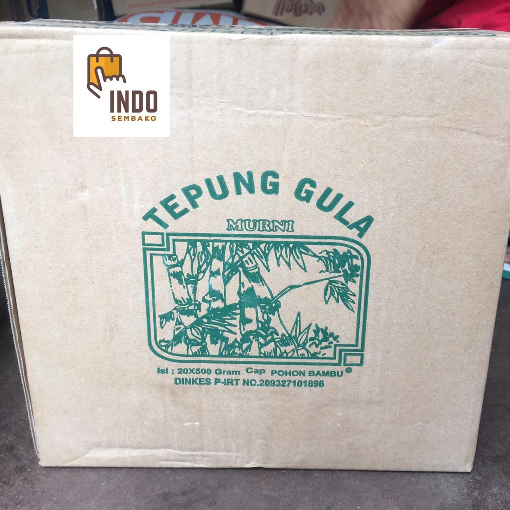 

Tepung Gula Bambu 20 x 500g Dus / Tepung Gula Murni Cap Pohon Bambu Dus / Tepung Gula Dus