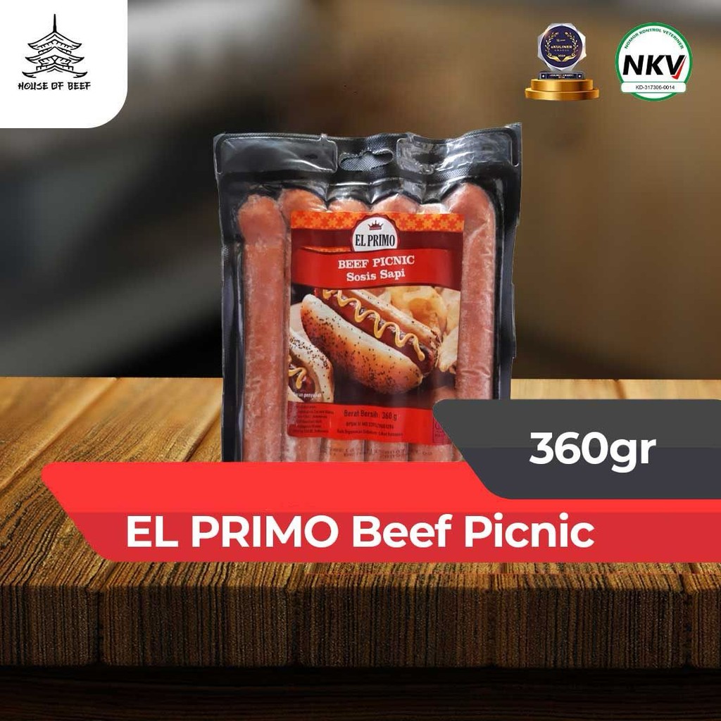 

Sosis EL PRIMO Beef Picnic 360gr