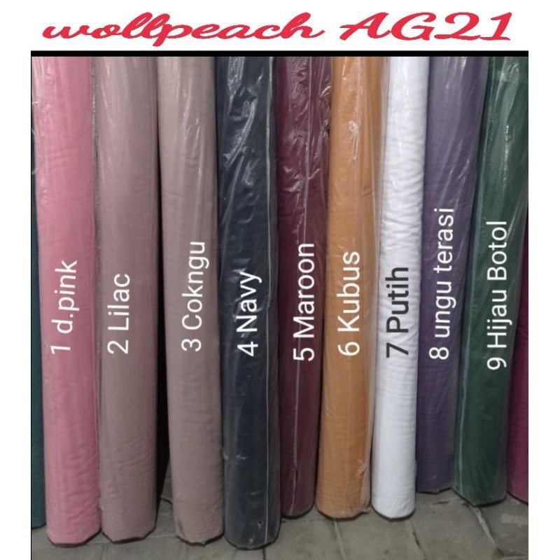 PROMO KAIN METERAN / WOLFIS PREMIUM / WOLLPEACH EL ROYAL / GAMIS / HIJAB / PASHMINA Cod