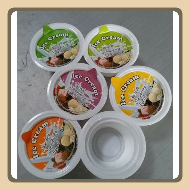 

Cup Es Krim 50ml Merak Putih Susu Lengkap Tutup Sendok