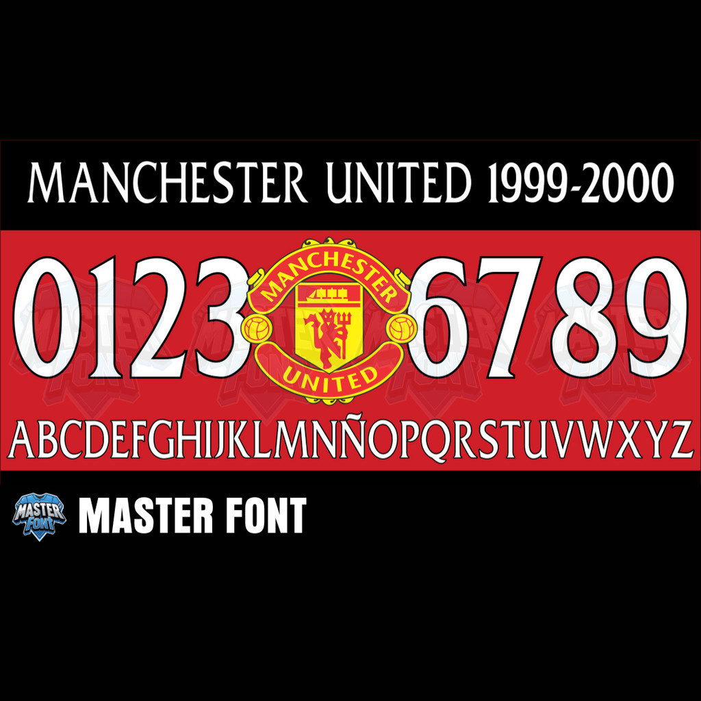 Nameset Jersey - Manchester United 1999