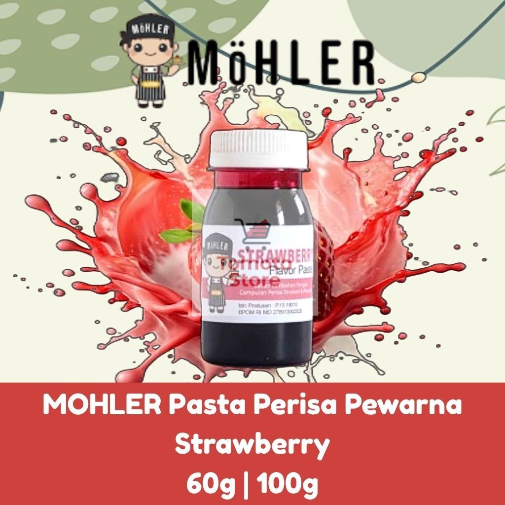 

✨ TOMOTOSTORE ✨ MOHLER Pasta Perisa Pewarna Strawberry